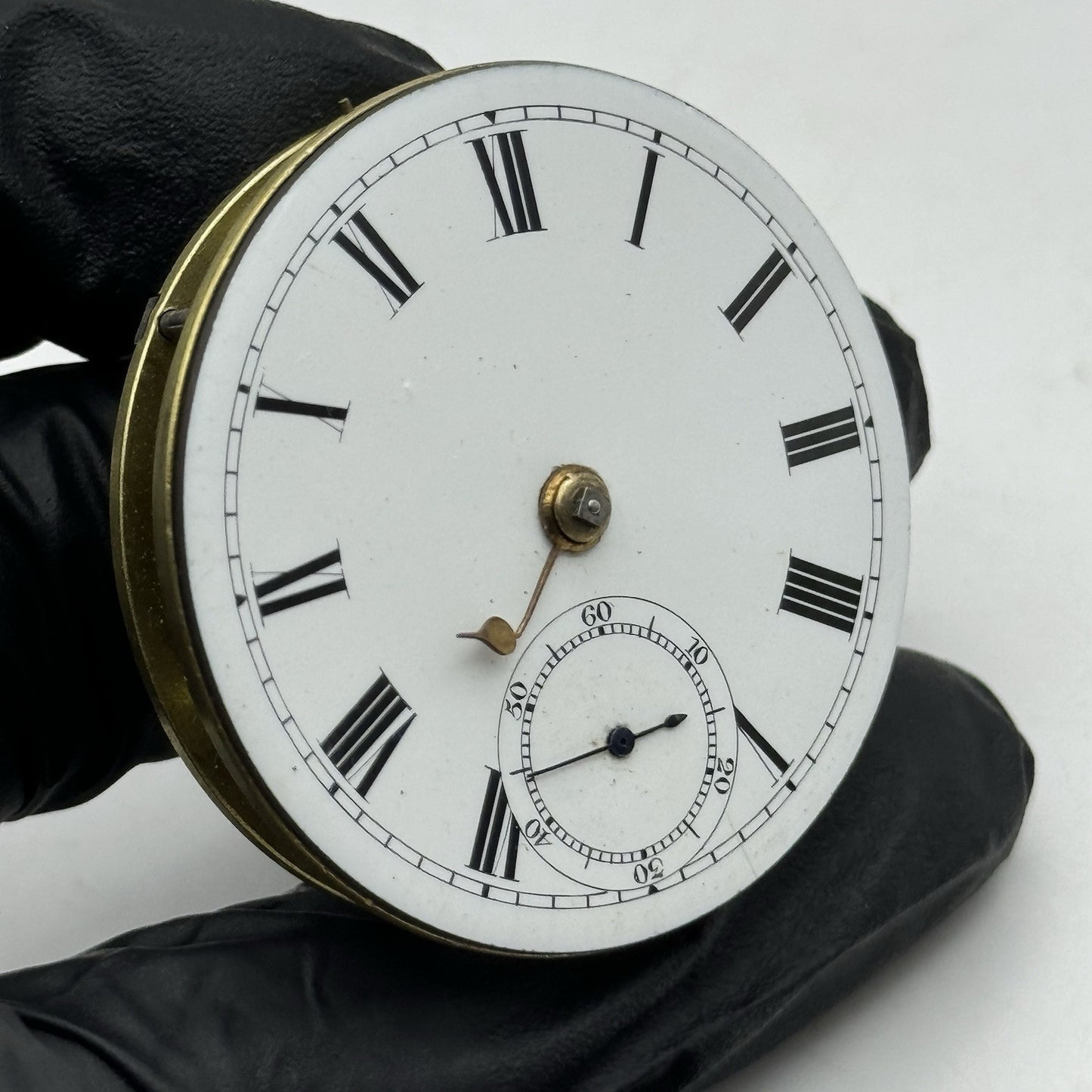 42.9mm Antique English Reversing Pinion Key Wound Pocket Watch Movement - PARTS