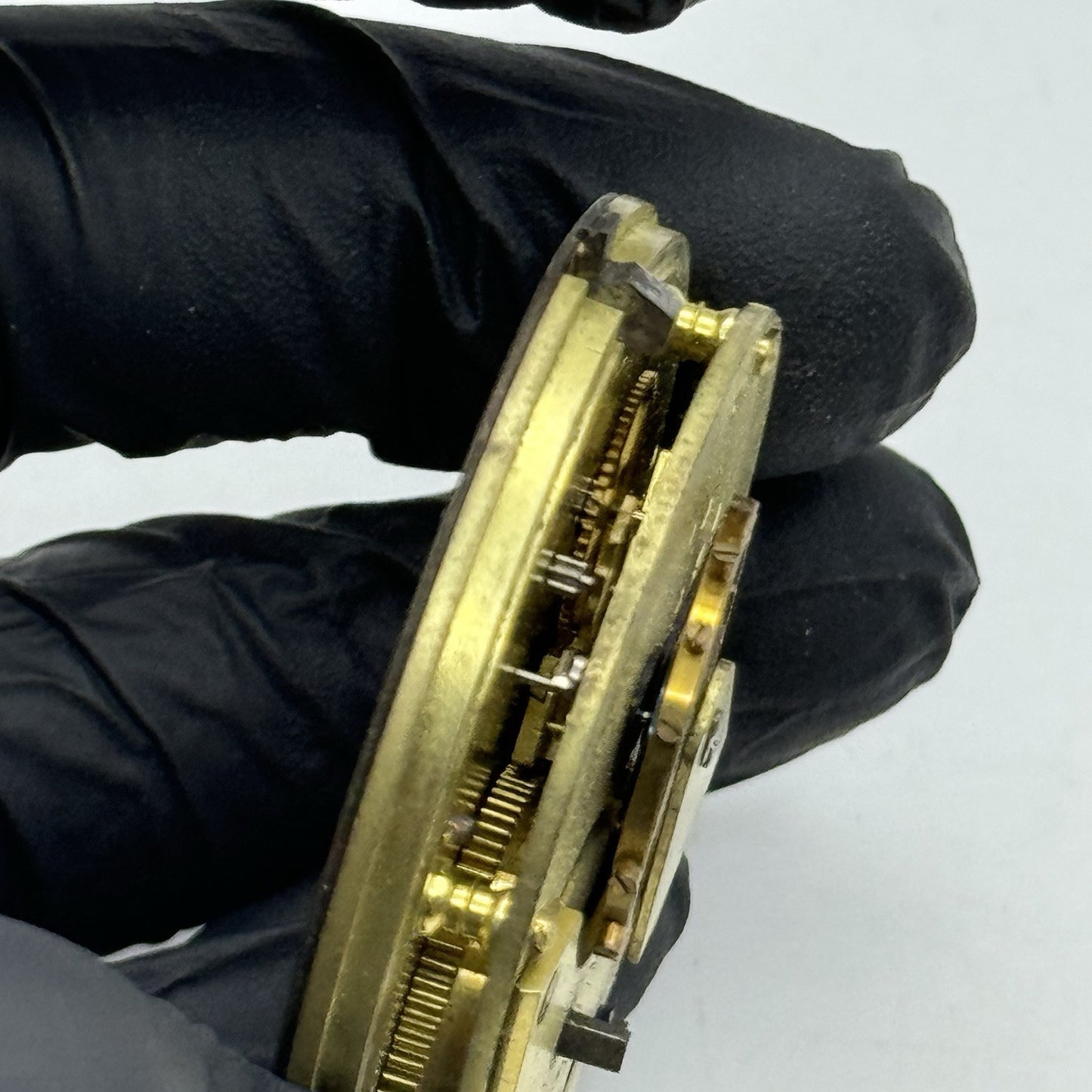 46.5mm Antique David Abrahams Manchester Key Wound Pocket Watch Movement PARTS
