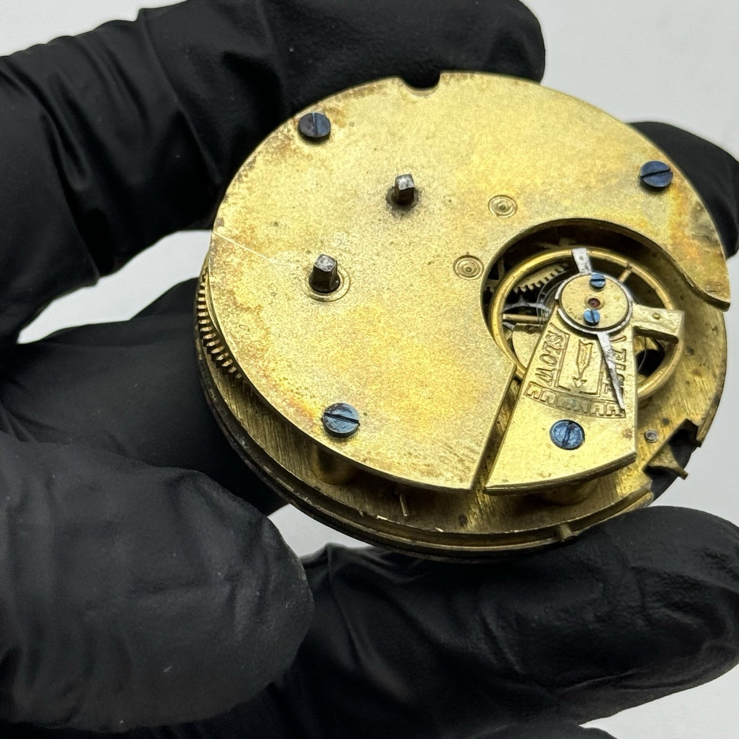 Swiss Specially Examined Centre Seconds Chronograph Pocket Watch Movement PARTS