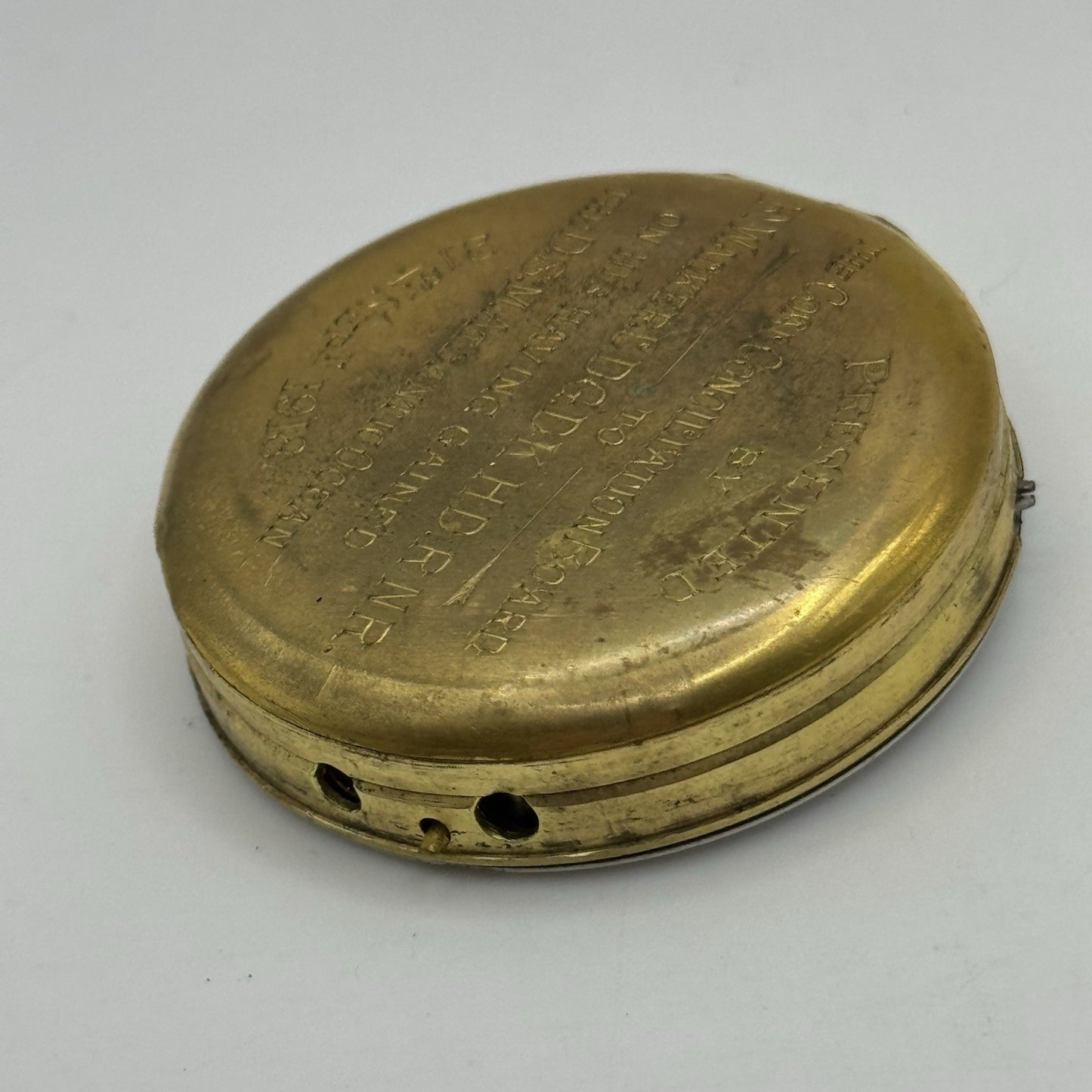 47.8mm Antique 1918 DSM Atlantic Coal Conciliation Board Pocket Watch Movement