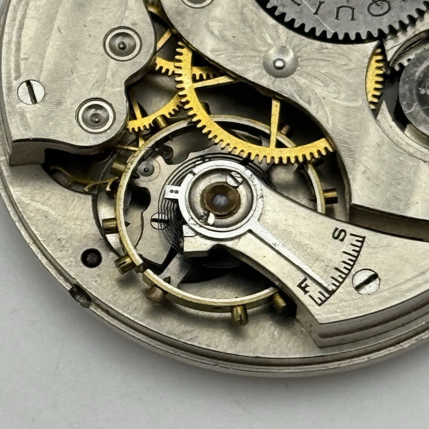43.3mm Equity Watch Co Boston Open Face American Pocket Watch Movement PARTS