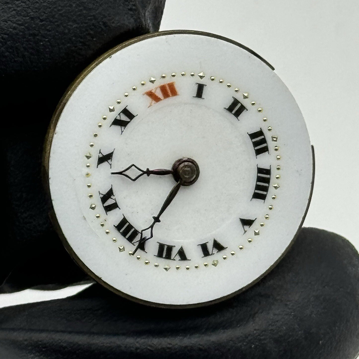 23.8mm Military Dial Swiss Watch Movement Art Deco Hands Parts Repair Restore