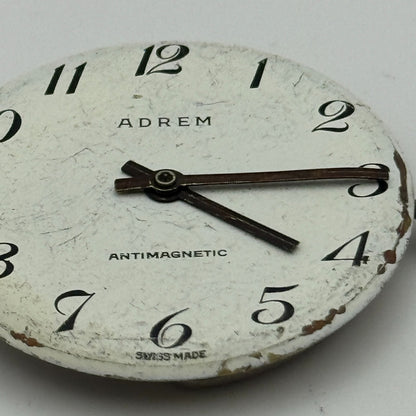 26.9mm Men's Adrem EB 8800 Manual Wind Watch Movement Swiss Vintage PARTS SPARES