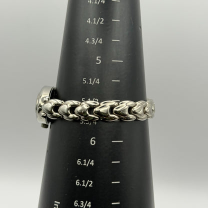 Censi Collection Tiempo Ladies Quartz Watch Silver Tone Chain-Link Working 18mm