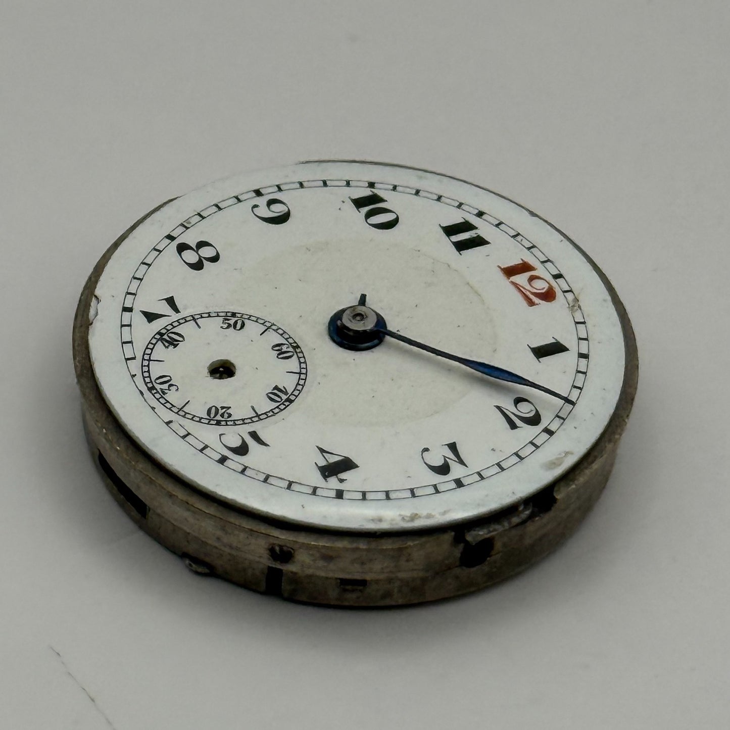 Lanco Trench 15 Jewels Watch Movement Manual Wind Vintage Parts Repair 24.3mm