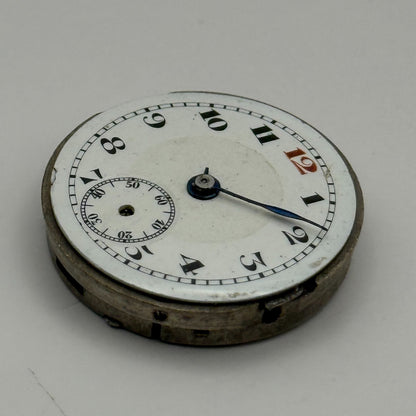 Lanco Trench 15 Jewels Watch Movement Manual Wind Vintage Parts Repair 24.3mm