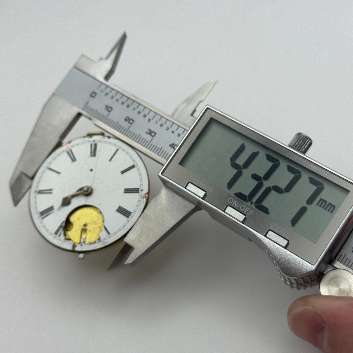 43.2mm Antique Key Wound Pocket Watch Movement PARTS REPAIR SPARES