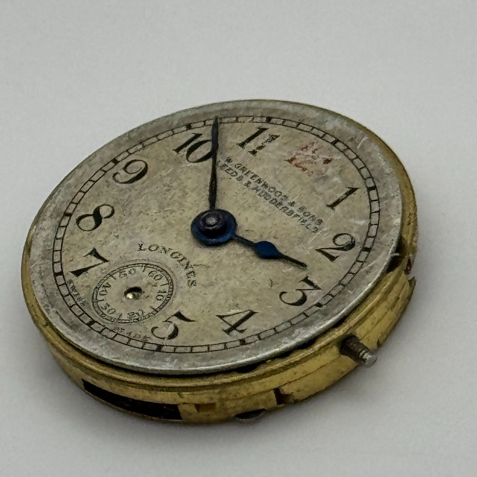 19.7mm Antique Longines 8.6 Greenwood & Sons Leeds Manual Wind Watch Movement