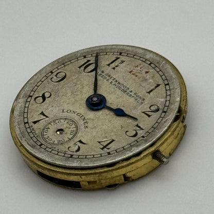 19.7mm Antique Longines 8.6 Greenwood & Sons Leeds Manual Wind Watch Movement