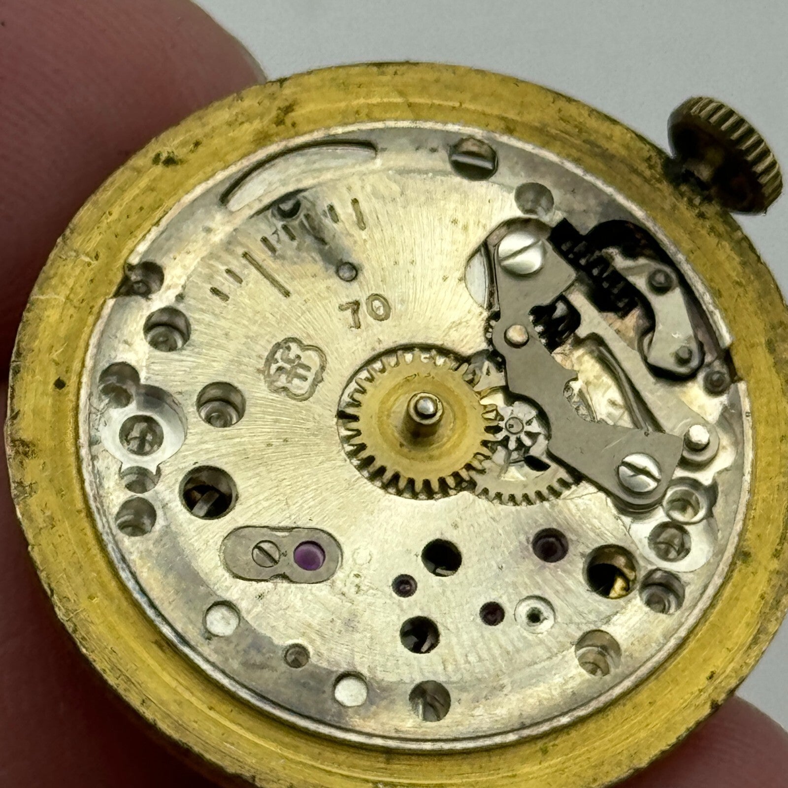 28.6mm Pioneer FHF Cal 70 Balance Ok Watch Movement Swiss Vintage PARTS SPARES