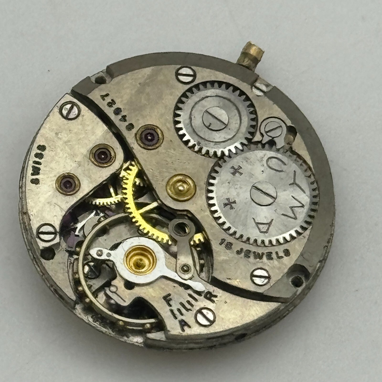 19.7mm Cyma Ref 424k Sub Seconds Manual Wind Watch Movement Swiss Vintage PARTS