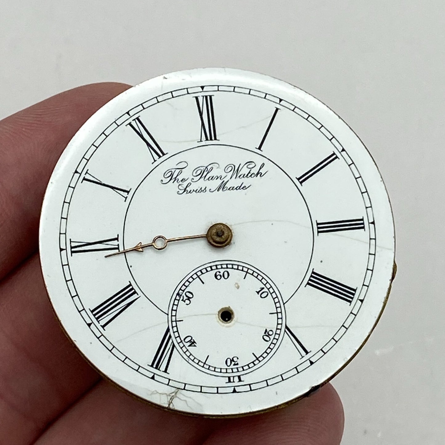45.6mm Antique The Plan Watch Swiss Made Pocket Watch Movement PARTS REPAIR