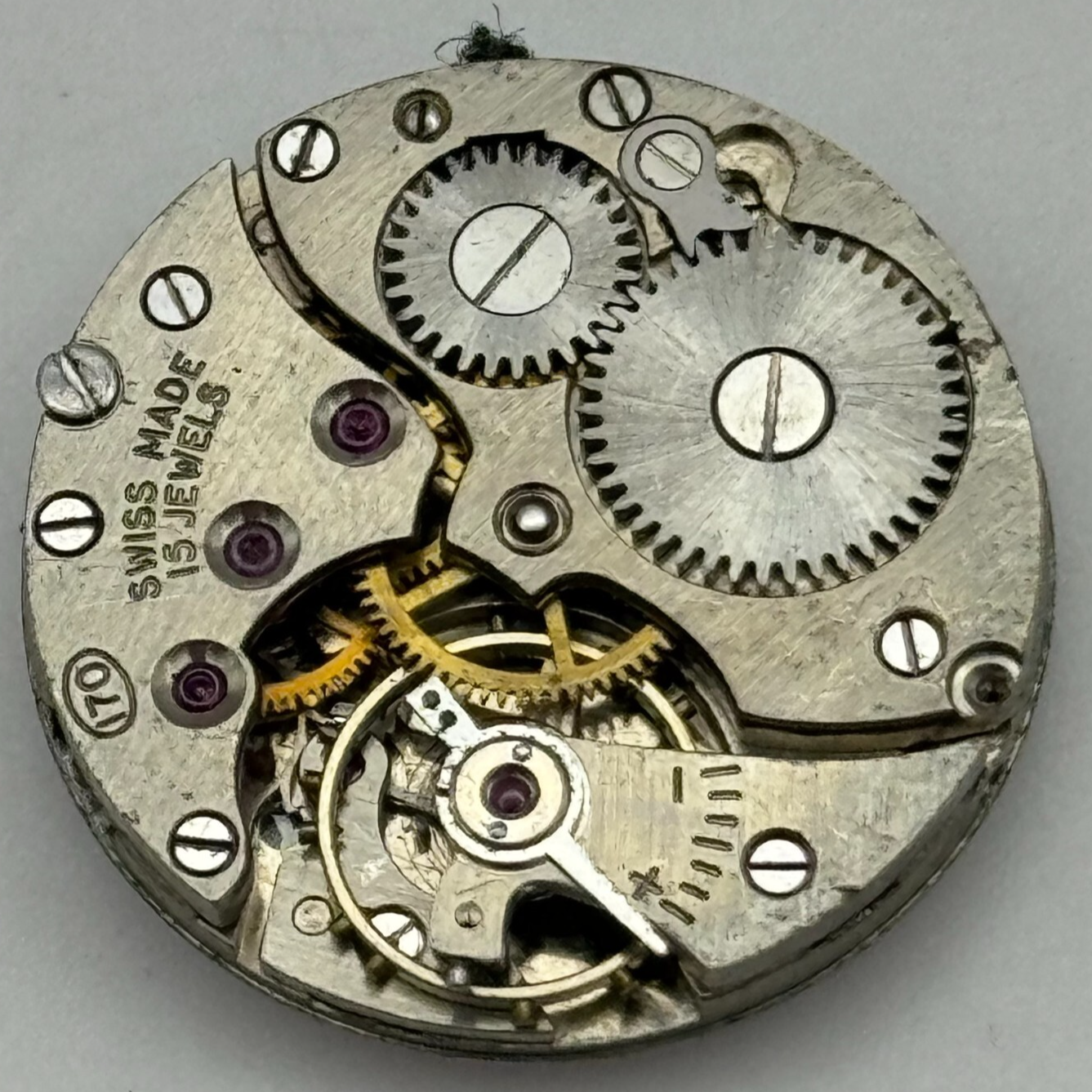 22mm Everite Record 170 Sub Seconds Manual Wind Trench Watch Movement PARTS