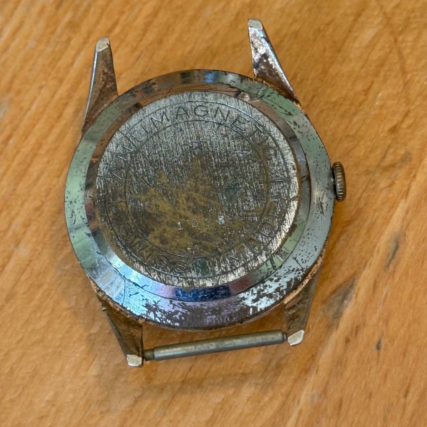 33mm Vintage Wilson De Luxe Brevete 314705 Manual Wind 17 Jewels Watch FOR PARTS