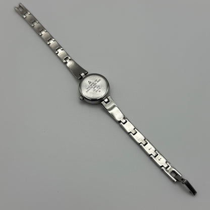 Working Accurist Ladies Purple Dial Silver Tone 19mm Quartz Watch LB327 Japan