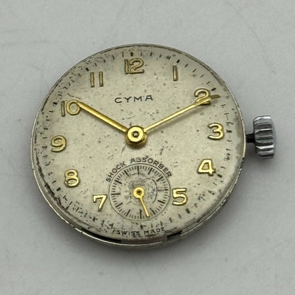 19.7mm Ladies Cyma R.424 Balance Ok Nice Finish Sub Seconds Watch Movement PARTS