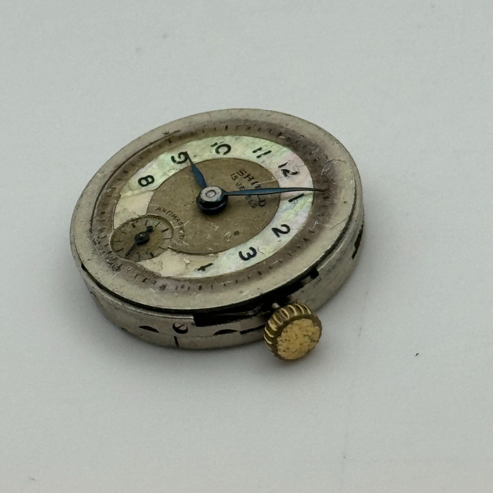 19.7mm Shield Peseux P 220 Manual Wind Swiss Made 15 Jewels Watch Movement PARTS