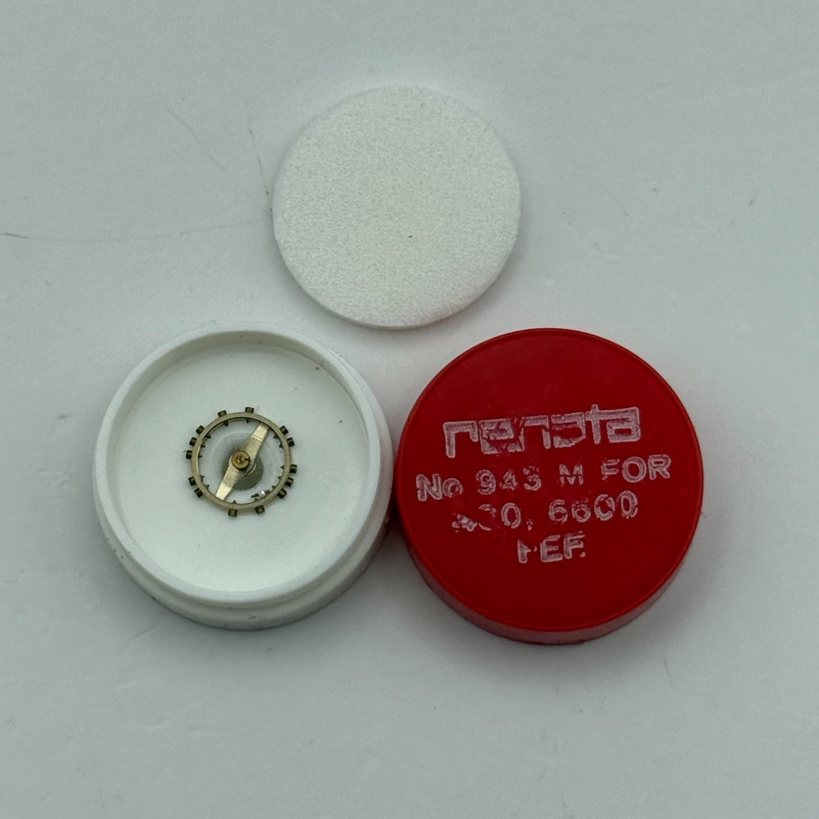 FEF 430 6600 Balance Wheel Complete And Spring 943 M Watch Movement Parts NOS