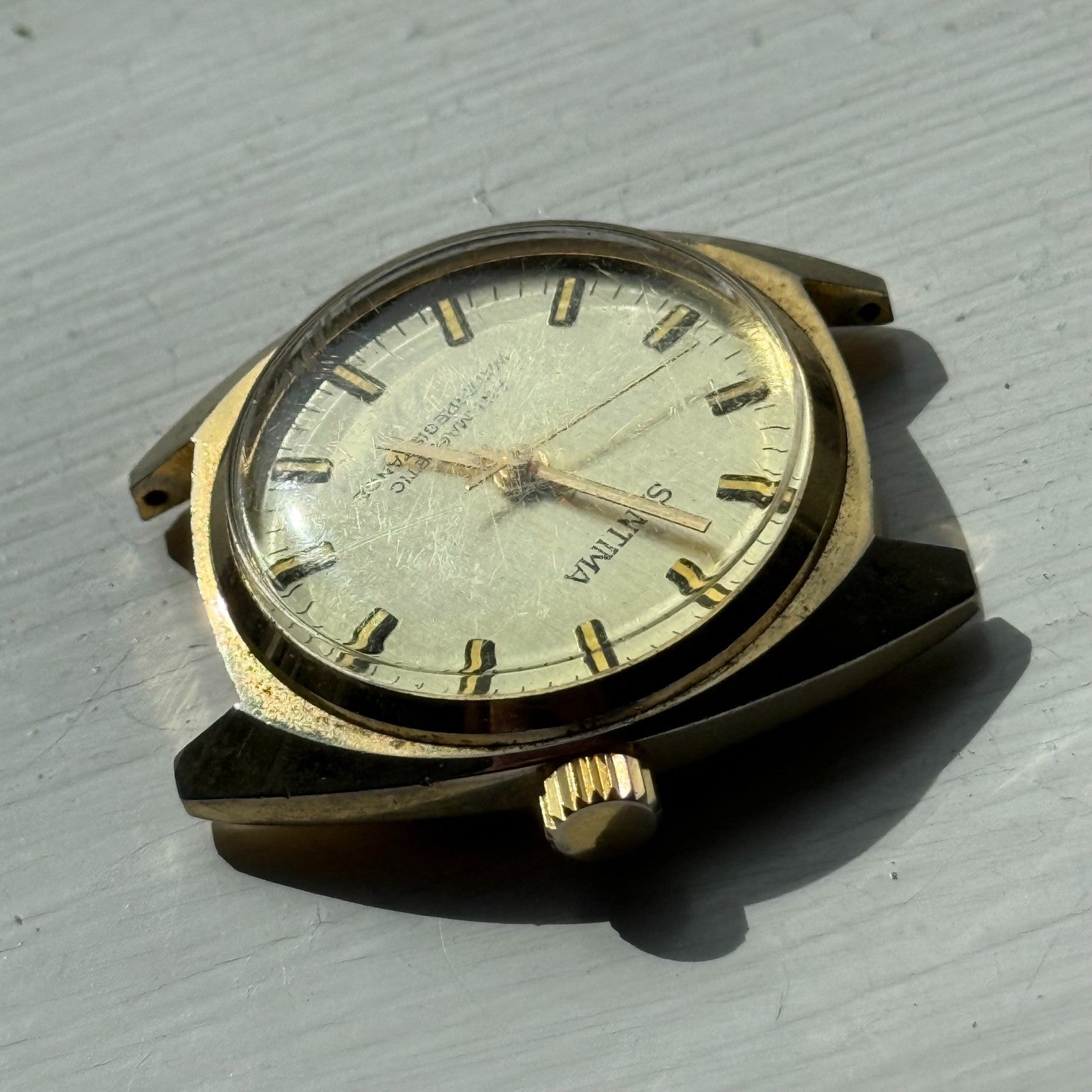 35mm Men's Vintage Santima EB 8501.76 8503.76 Running Manual Wind Watch PARTS