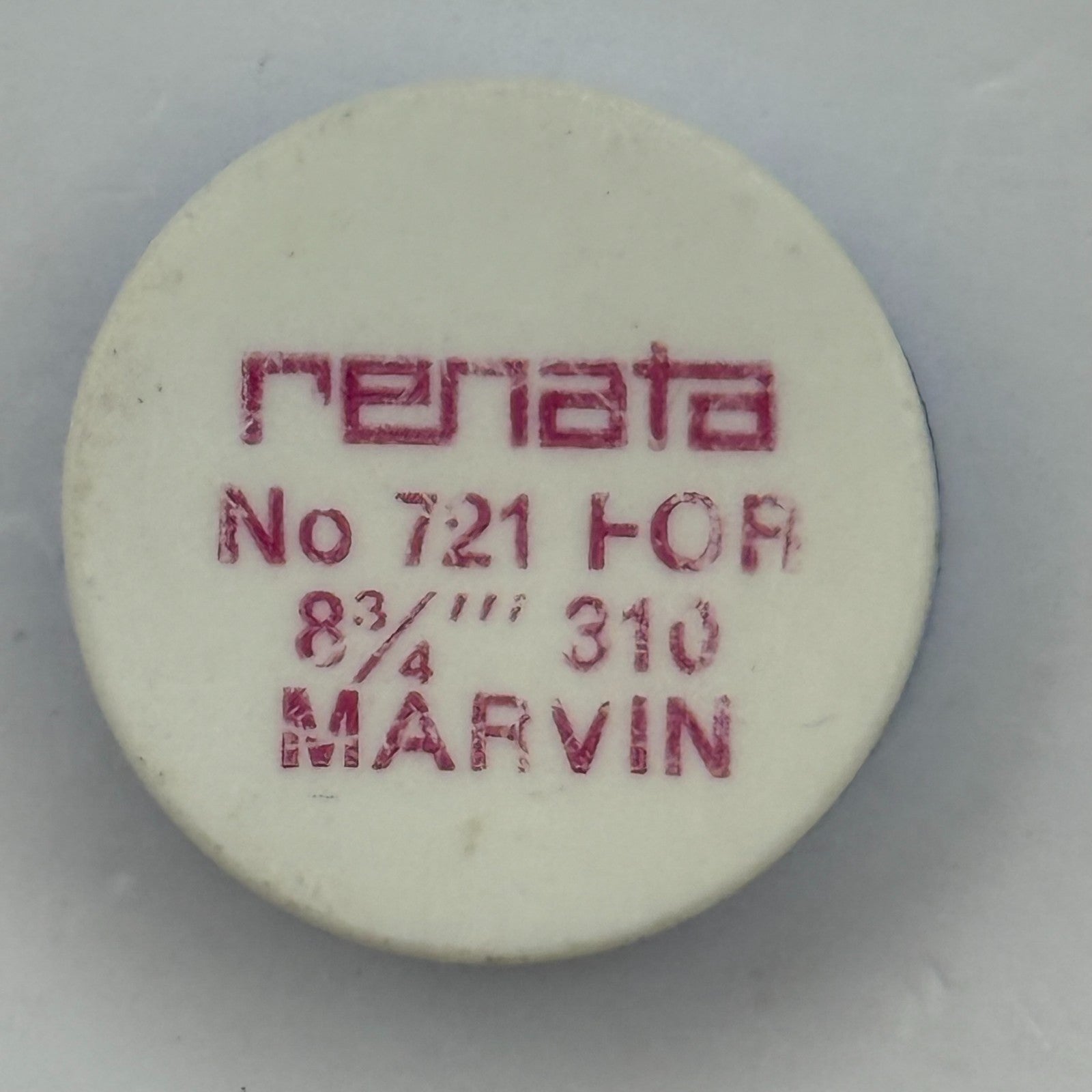 Marvin 310 Balance Complete 8 3/4''' Renata 721 Watch Movement Parts Vintage NOS