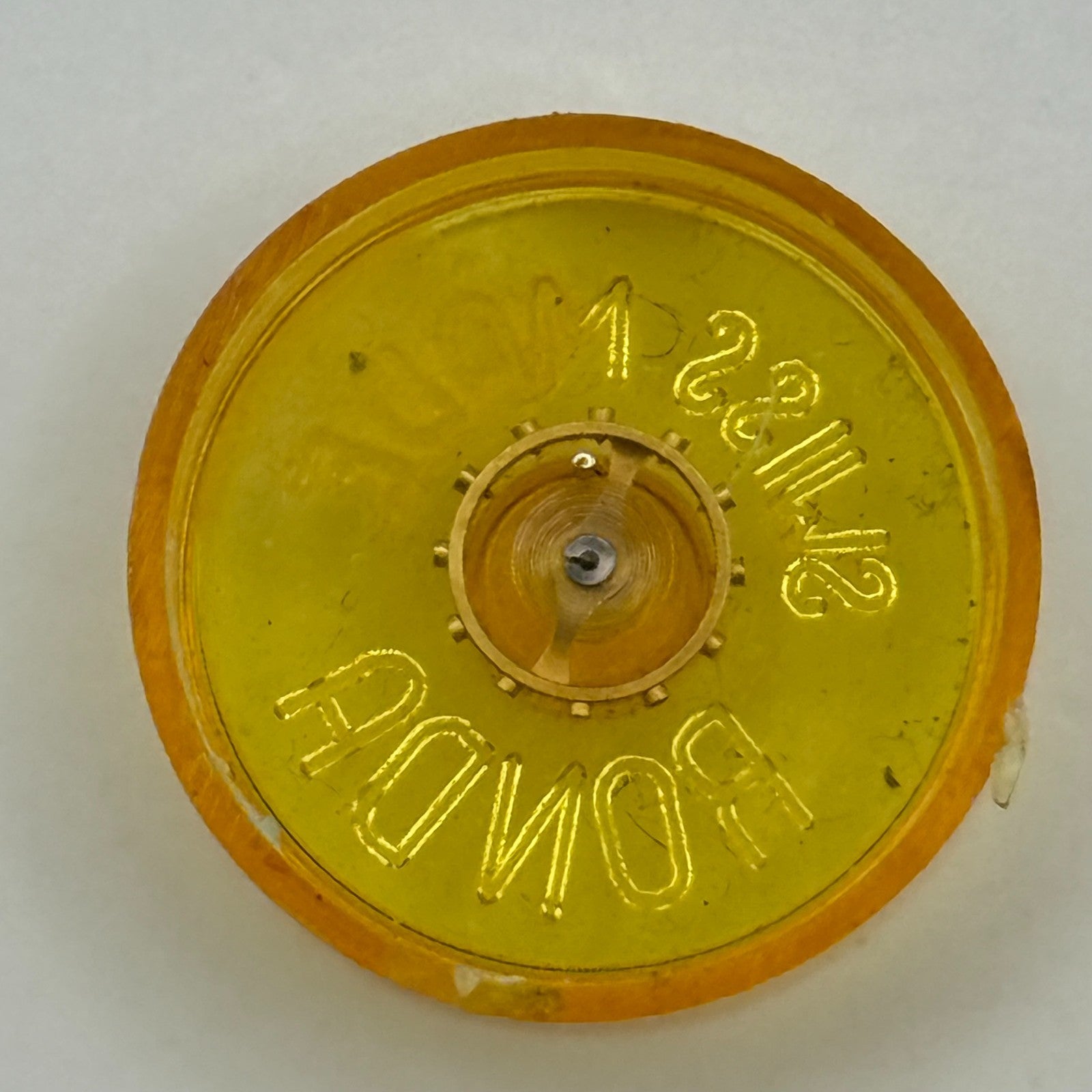 Chaika 1600 Balance Wheel Complete And Spring Ronda 5094 Watch Movement Parts 