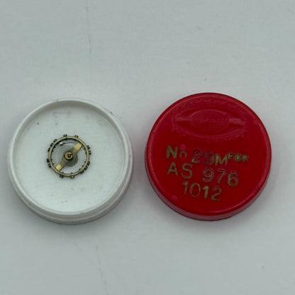 AS 976 1012 Balance Wheel Complete And Spring  29 M Watch Movement Parts NOS