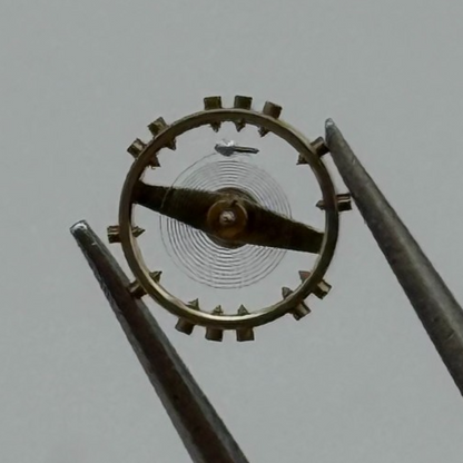 FHF 159 Balance Wheel Complete And Spring 190 M 3–10’’’ Watch Movement Parts NOS