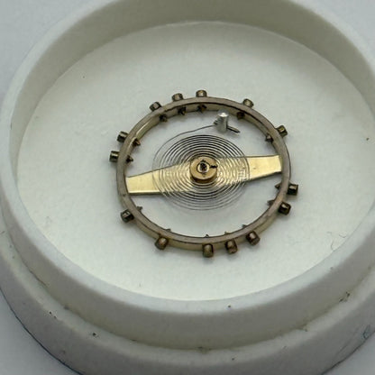 AV 41 Balance Wheel Complete And Spring 5¼’’’ 55 M Watch Movement Parts NOS