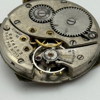 1942 Vintage 8/0s Elgin 554 Model 7 American Watch Movement PARTS REPAIR SPARES