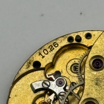 Longines 10.26 B&Co Watch Movement Swiss Vintage Incomplete Parts Repair 23.6mm