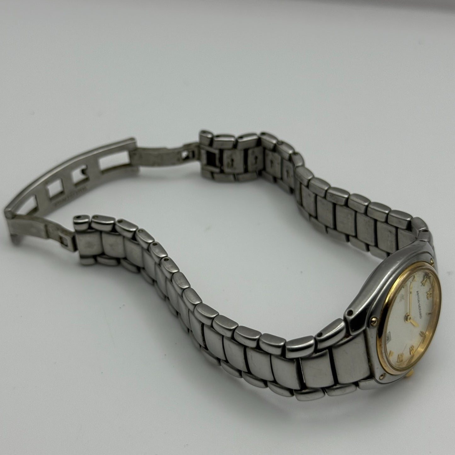 Aston Gerard Ladies Quartz Watch Date Dial Two Tone Bracelet 26mm PARTS REPAIR