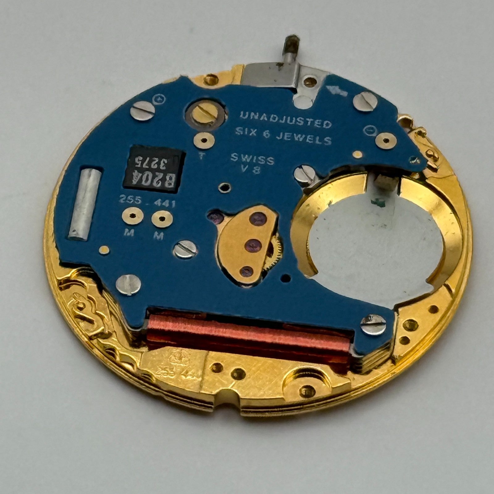 ETA 255.441 Quartz Watch Movement 6 Jewels Vintage Swiss Parts Repair 23.8mm