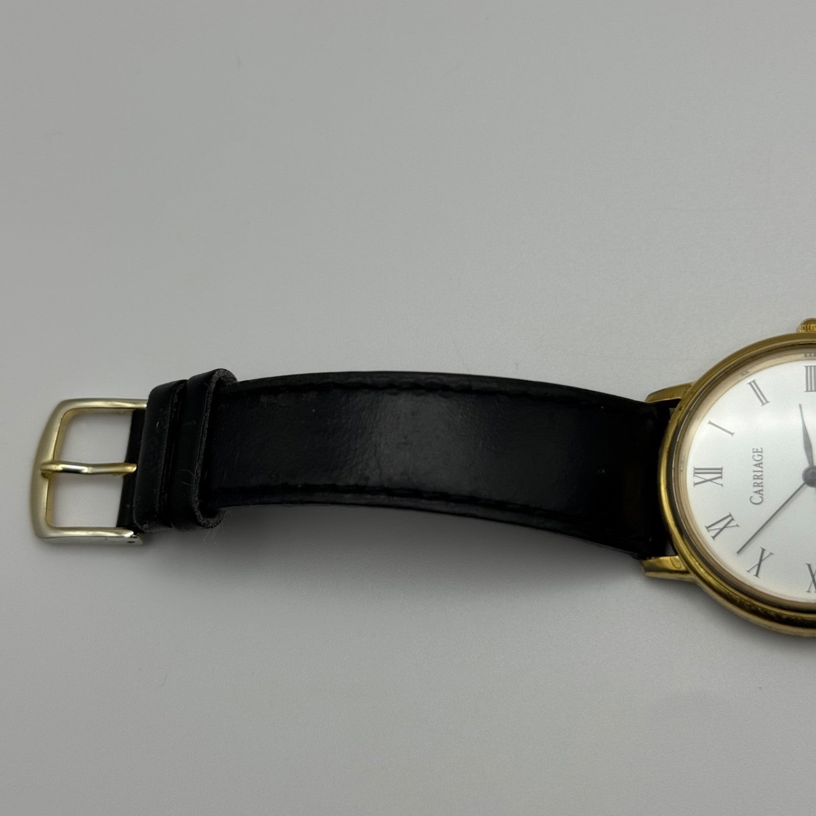 Working Ladies Carriage Second Hand 34mm Quartz Watch New Battery Adjustable