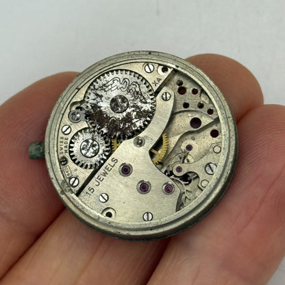 26.9mm Vintage AS 984 Swiss 15 Jewels Manual Wind Watch Movement PARTS REPAIR