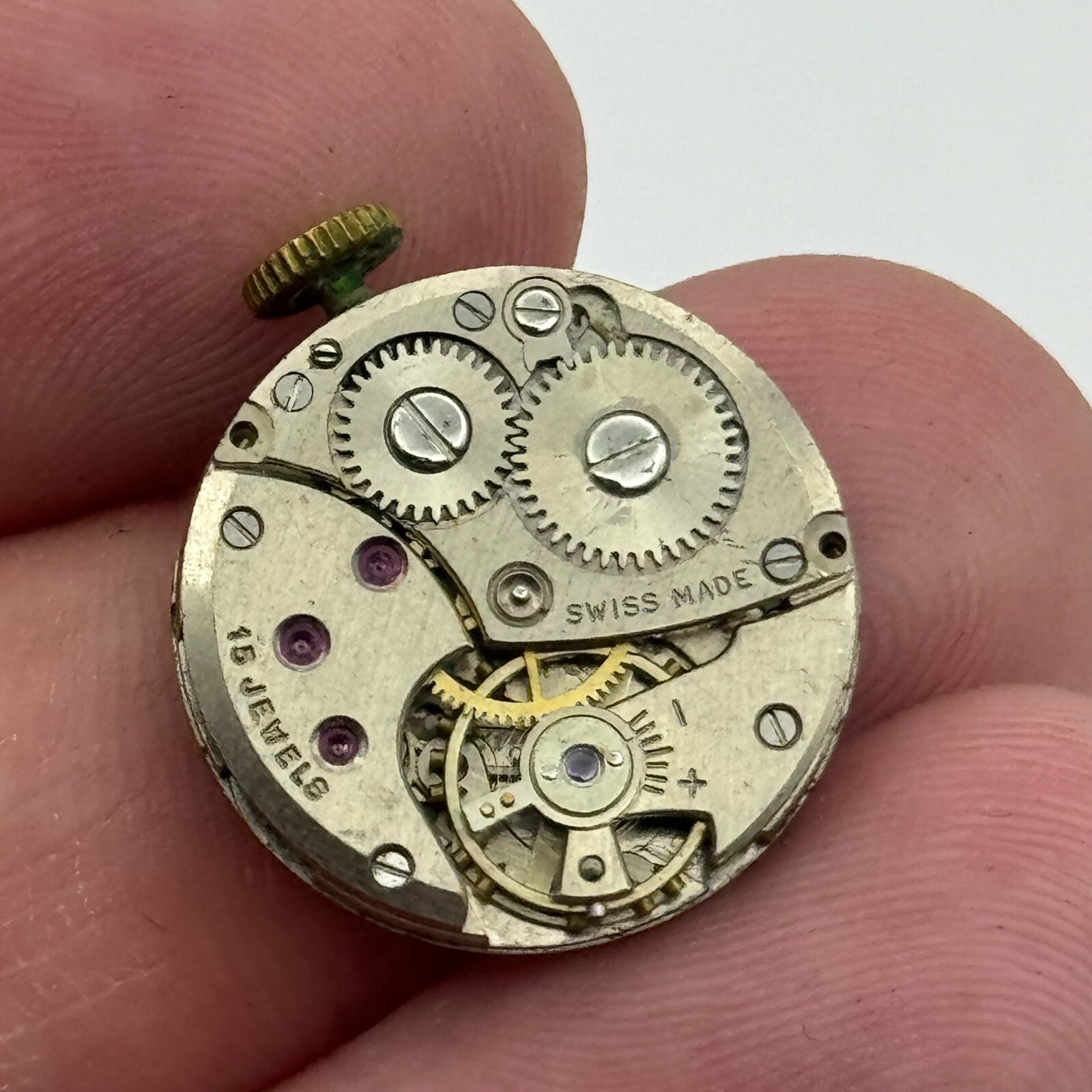 18.5mm Rotary Ladies AS Manual Wind Swiss 15 Jewels Watch Movement Vintage PARTS