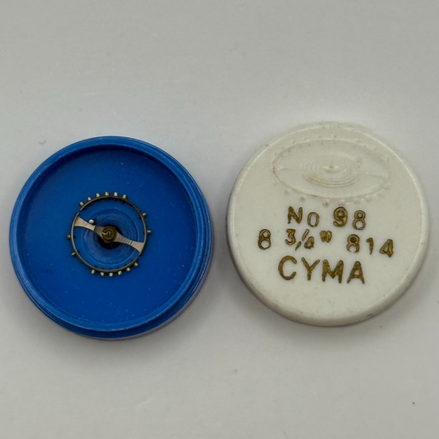 Cyma 814 Balance Complete 8 3/4''' Renata 98 Watch Movement Parts Vintage NOS