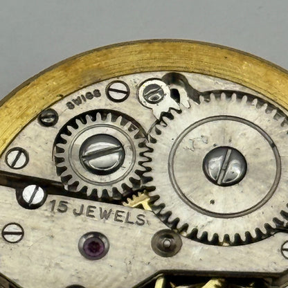 AS 1002 984 Watch Movement Mappin Manual Wind Vintage Swiss Parts Repair 28.6mm
