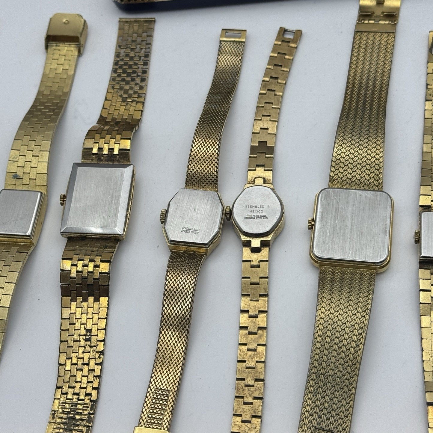 Bundle Of 12 Vintage Gold Plated Ladies Watches Mechanical Job Lot Parts Repair