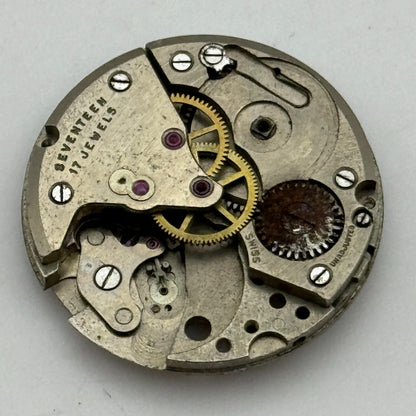 25.9mm Men's Felsa F 400 Manual Wind 17 Jewels Swiss Watch Movement PARTS SPARES