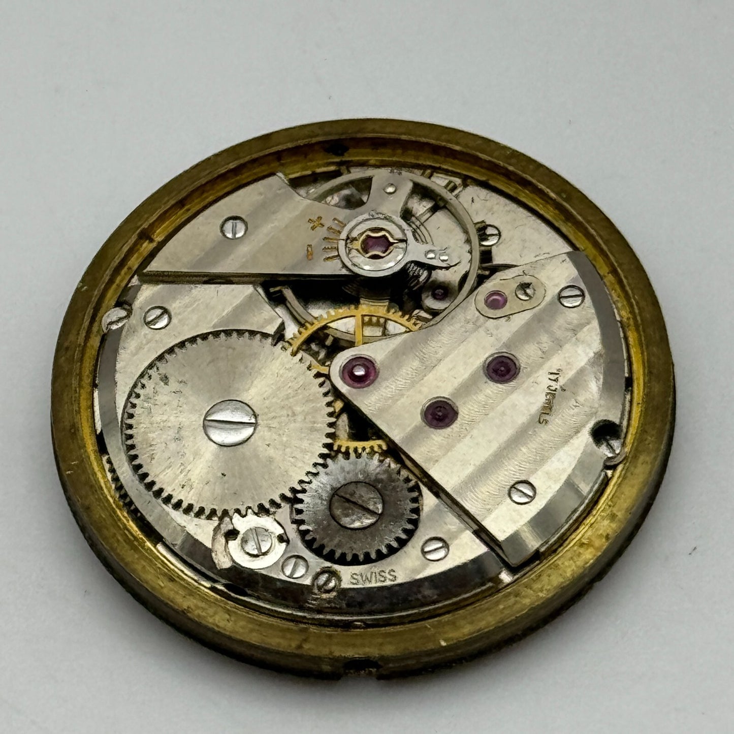 31mm Garrard ETA 1120 Balance Ok Manual Wind Watch Movement Swiss Vintage PARTS