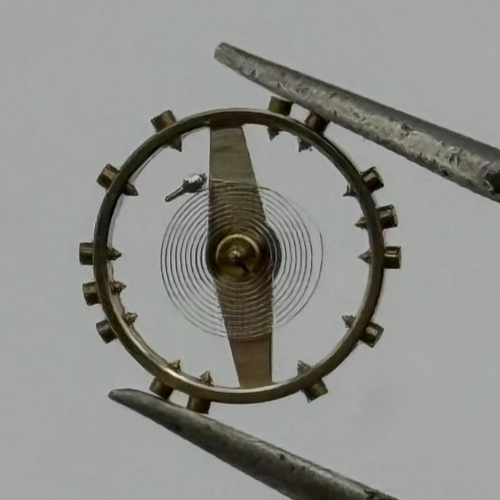 Peseux 220 Balance Wheel Complete And Spring 8 3/4’’’ 282 M Watch Movement Parts