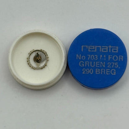 Gruen 275 290 Breg Balance Complete Renata 703 M Watch Movement Parts DAMAGED