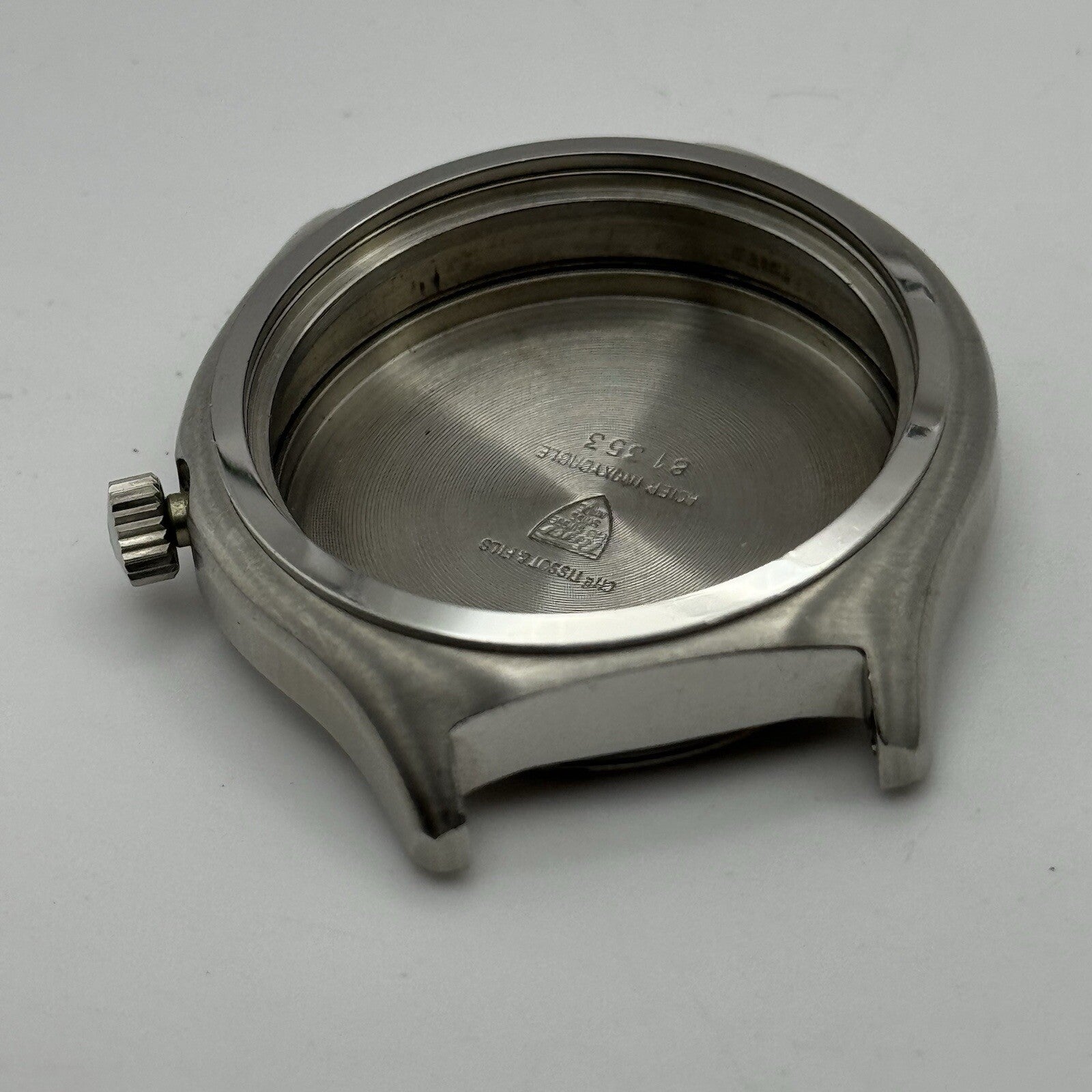 38mm Men’s Tissot Fab Suisse Stainless Steel 81 353 Watch Case + Crown Spares