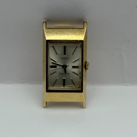 Timex Electric Ladies Quartz Watch 10k Rolled Gold Plated 18mm UNTESTED PARTS