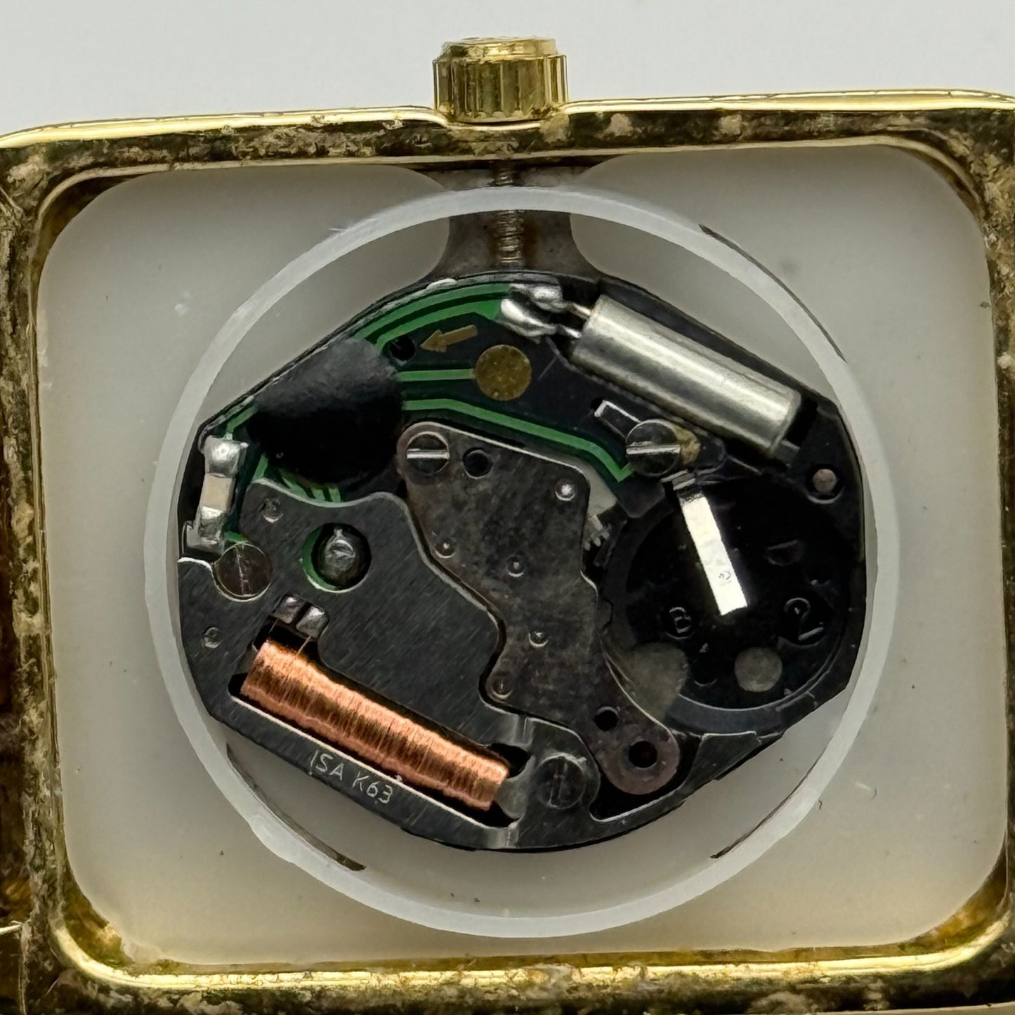 Limit Ladies Quartz Watch Black Dial Gold Tone Bracelet 24mm PARTS REPAIR