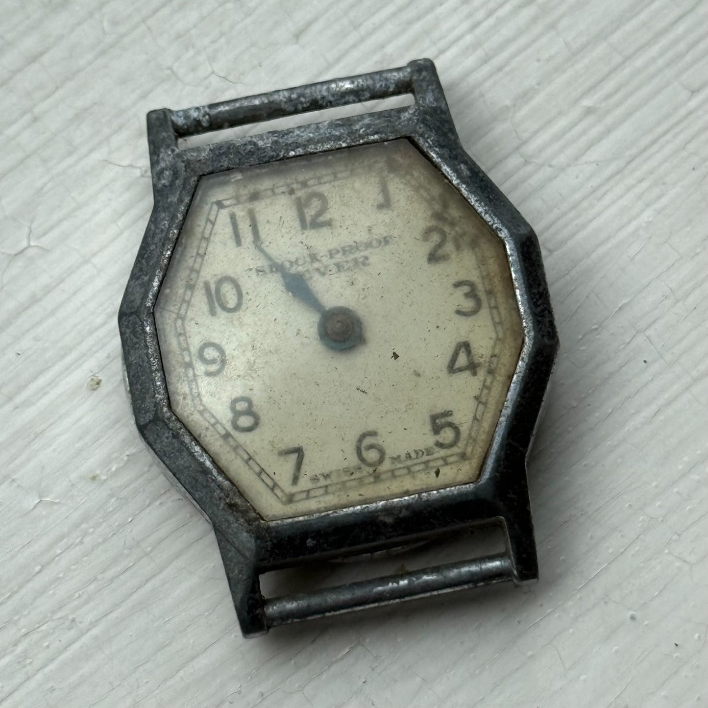 31mm Men's Vintage Shock Proof  Ever Swiss Made Manual Wind Watch PARTS REPAIR