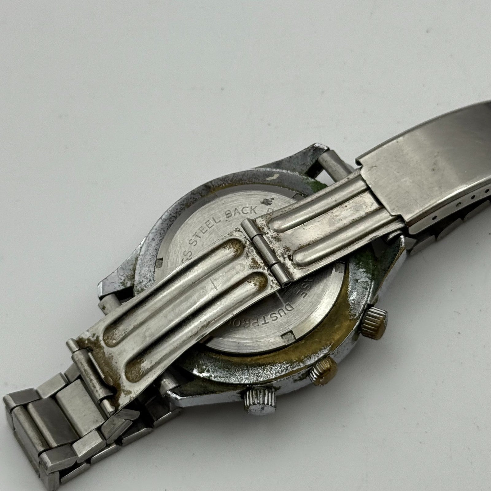 41mm Men’s Vintage Geneva Electra World Time Datomatic ES 55 Manual PARTS REPAIR