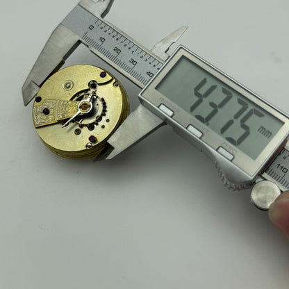 45.6mm Antique Lucerne E Swiss Key Wound Pocket Watch Movement PARTS REPAIR