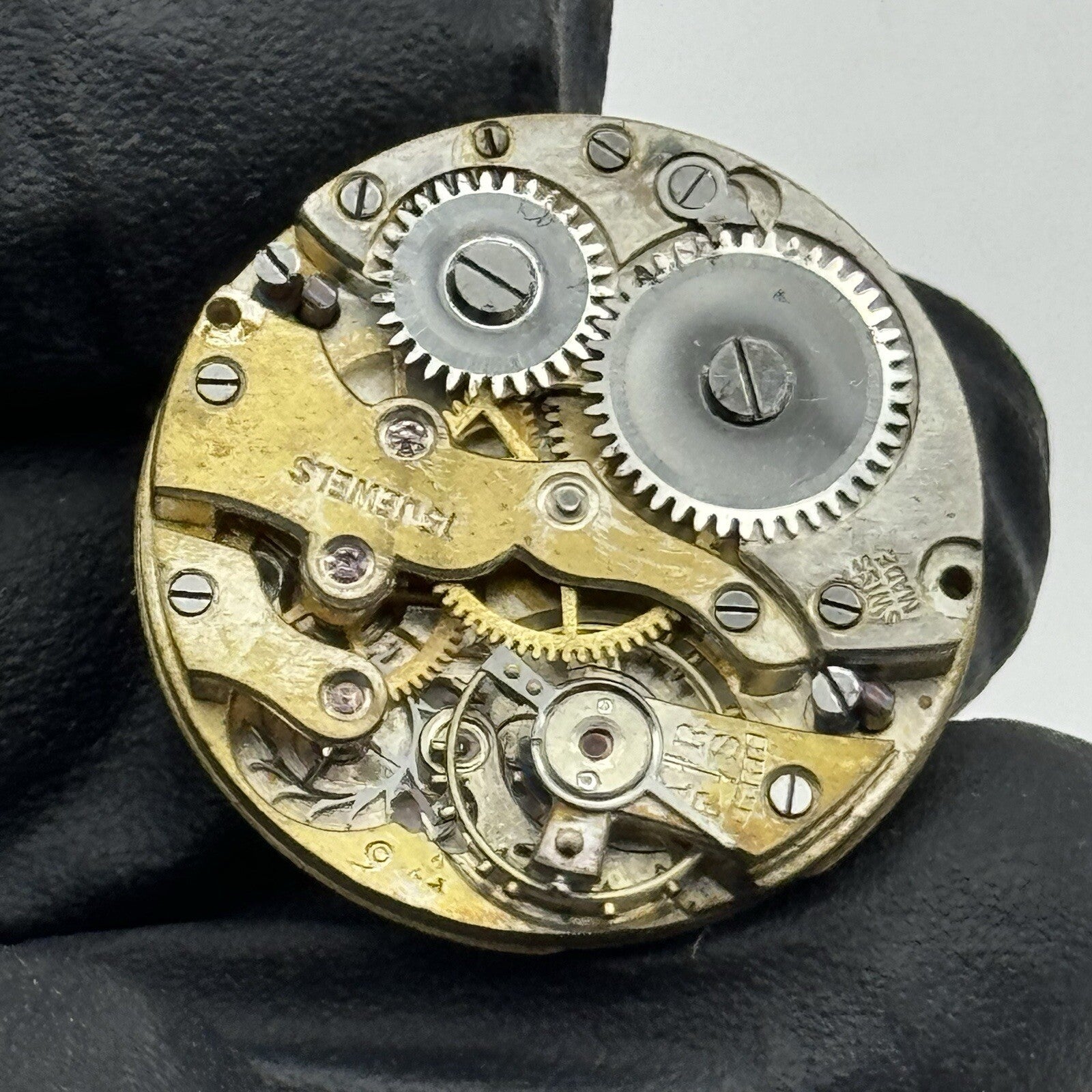 23.8mm Military Dial Swiss Watch Movement Art Deco Hands Parts Repair Restore