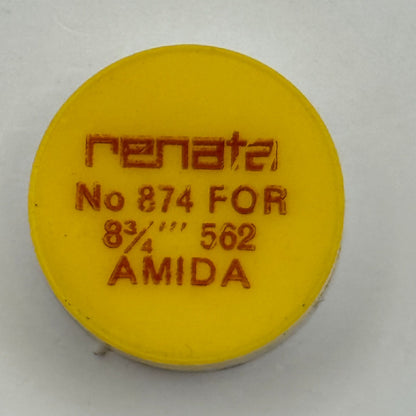 Amida 562 Balance Wheel Complete And Spring 8¾’’’ 874 Watch Movement Parts NOS
